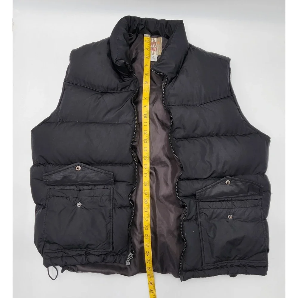 VINTAGE OLD NAVY PUFFER JACKET‎ VEST XL BLACK Y2K